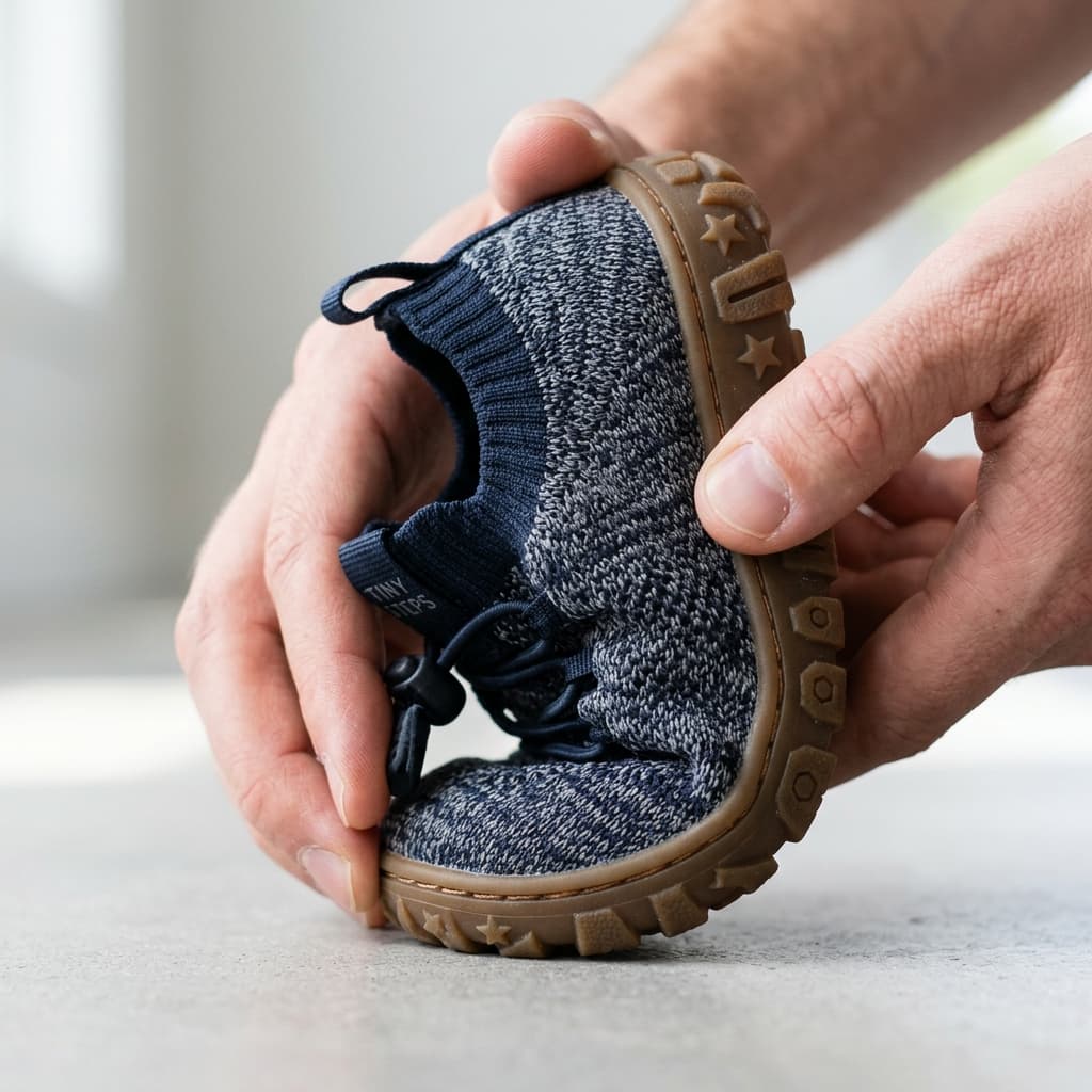 Extreme flexibility of zero-drop sole