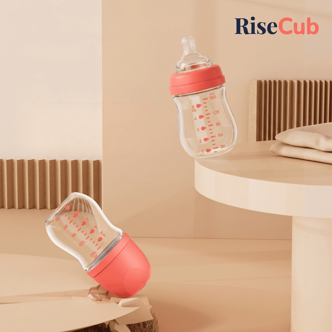RiseCub Pure borosilicate glass bottle